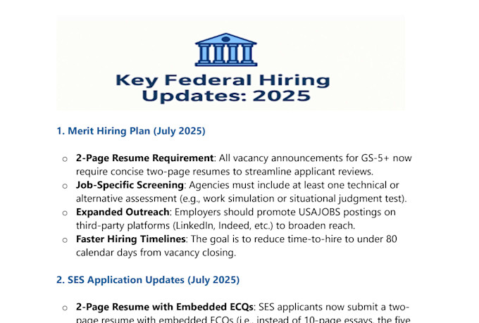 deliver a federal resume that generates interviews